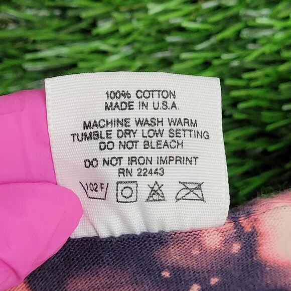 Vintage Quiksilver Cropped Shirt Women Medium 19x11 Bleached - Picture 6 of 14